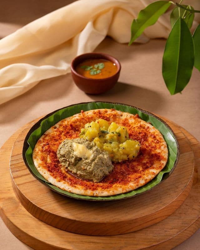 Benne Podi Masala Dosa and Sweet of the day