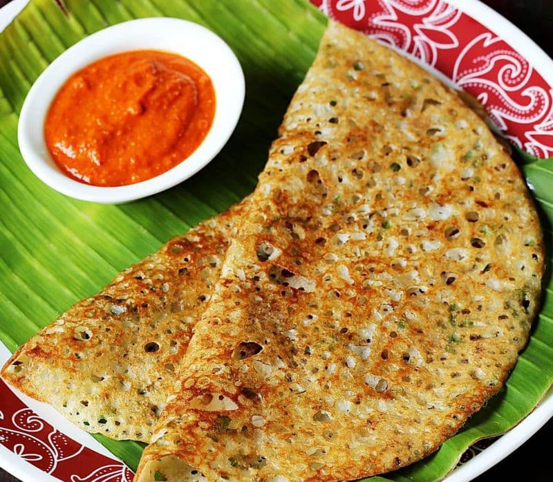 Rava Onion Chilli Dosa