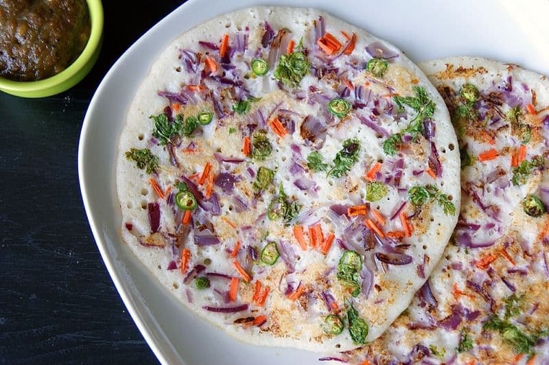 Onion Chilli Uttapam