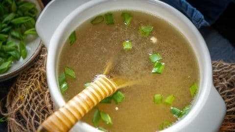 Clear Soup (Occasional, check with server)