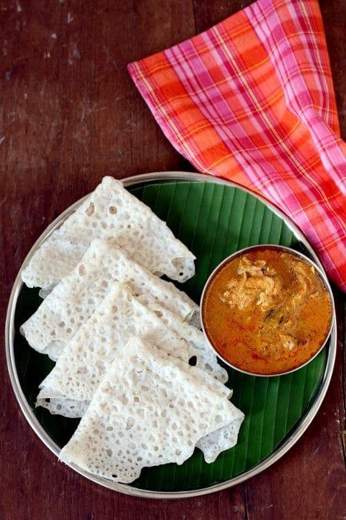 Neer Dosa with Kurma