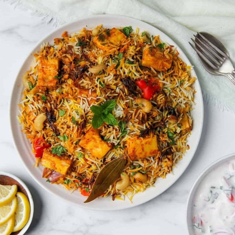 Chennai Style Paneer Biryani
